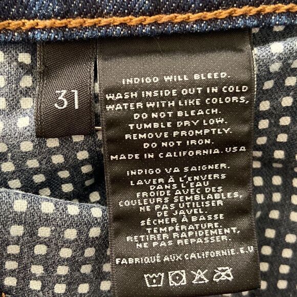 J Brand Aidan Ringer slim leg darker wash high rise denim jeans 31 - Picture 9 of 10